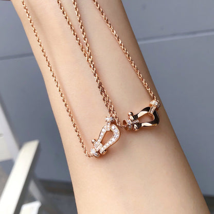[Everoly JW]FORCE 10 PINK GOLD DIAMOND NECKLACE