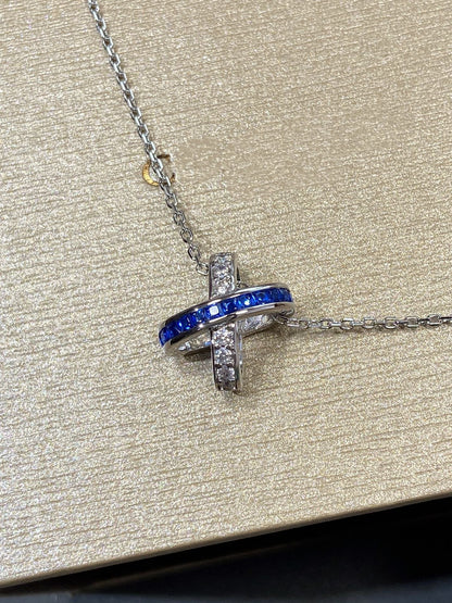 [Everoly JW]LIENS DIAMOND SILVER NECKLACE