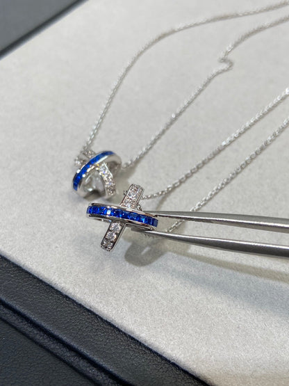 [Everoly JW]LIENS DIAMOND SILVER NECKLACE