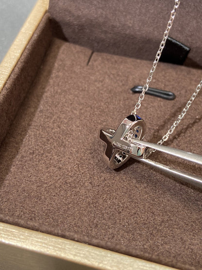 [Everoly JW]LIENS DIAMOND SILVER NECKLACE