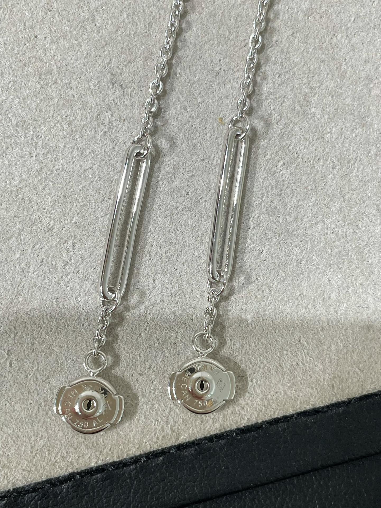[Everoly JW]CHAINE CHAOS DIAMOND DROP EARRINGS