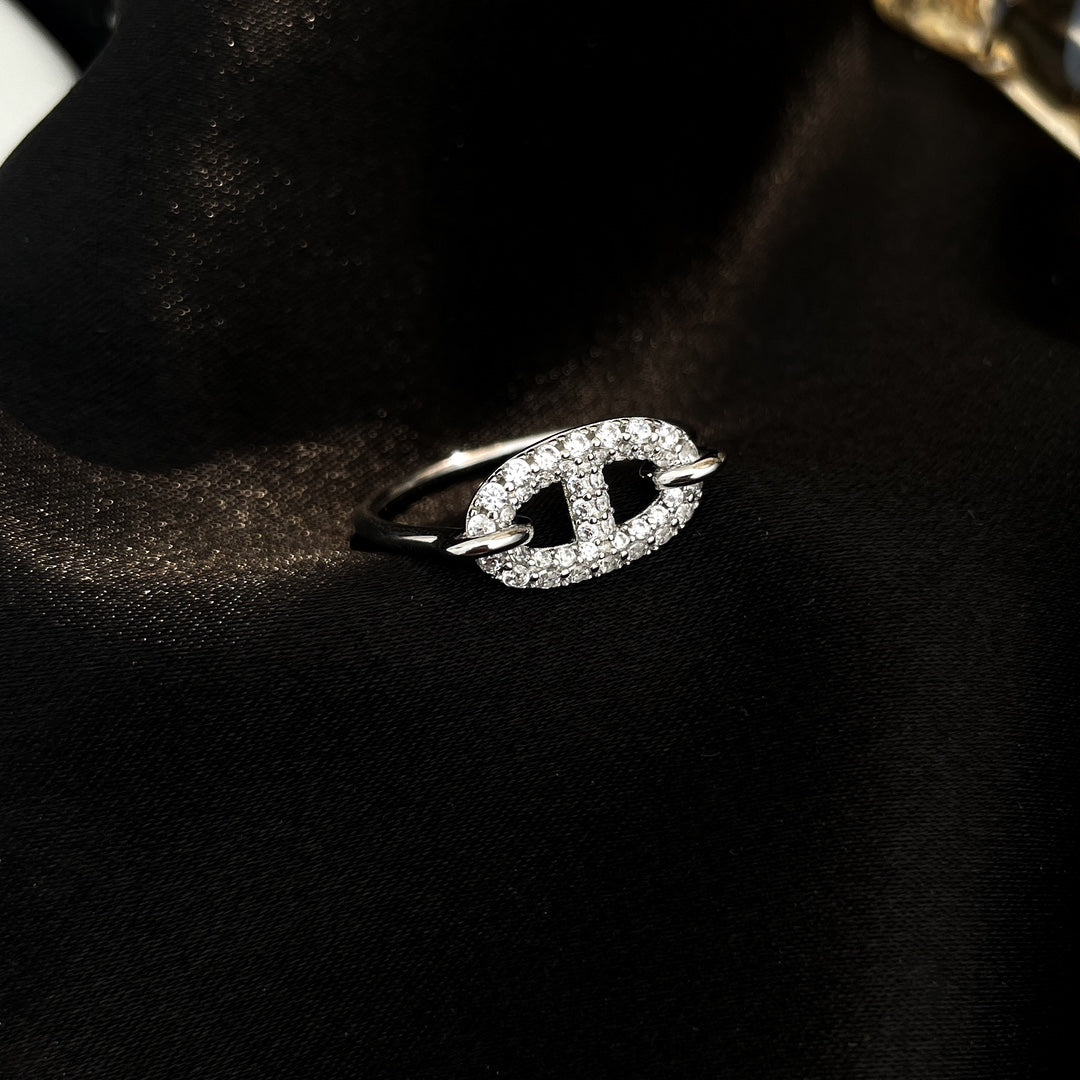 [Everoly JW]RONDE SMALL SILVER DIAMOND RING