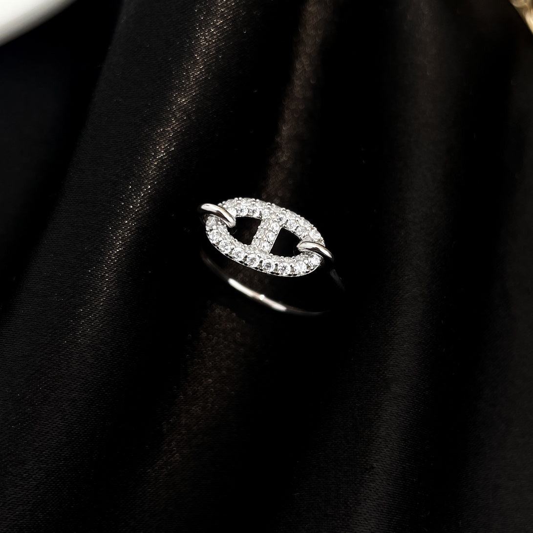 [Everoly JW]RONDE SMALL SILVER DIAMOND RING