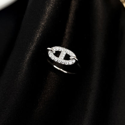 [Everoly JW]RONDE SMALL SILVER DIAMOND RING