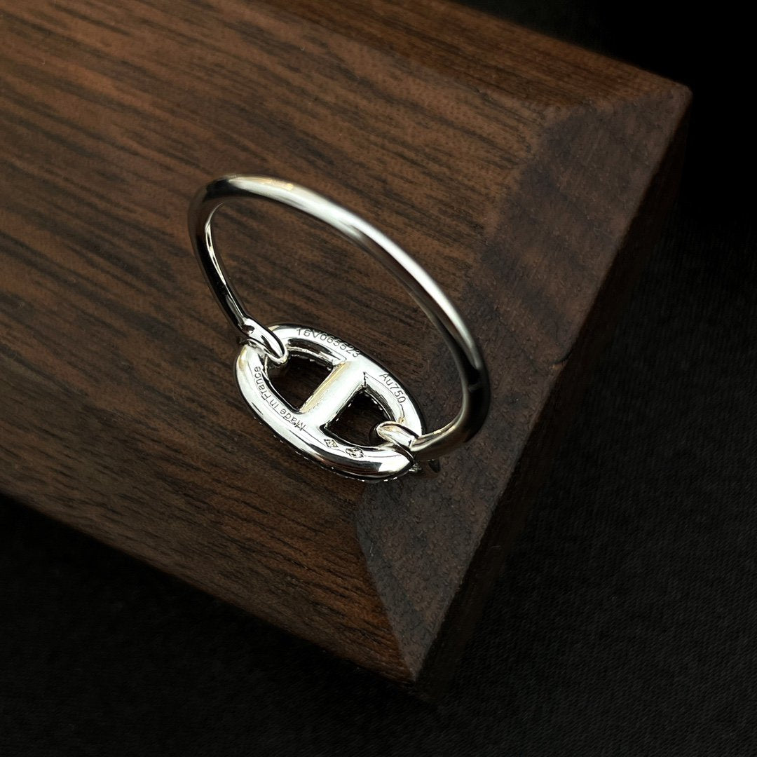 [Everoly JW]RONDE SMALL SILVER DIAMOND RING