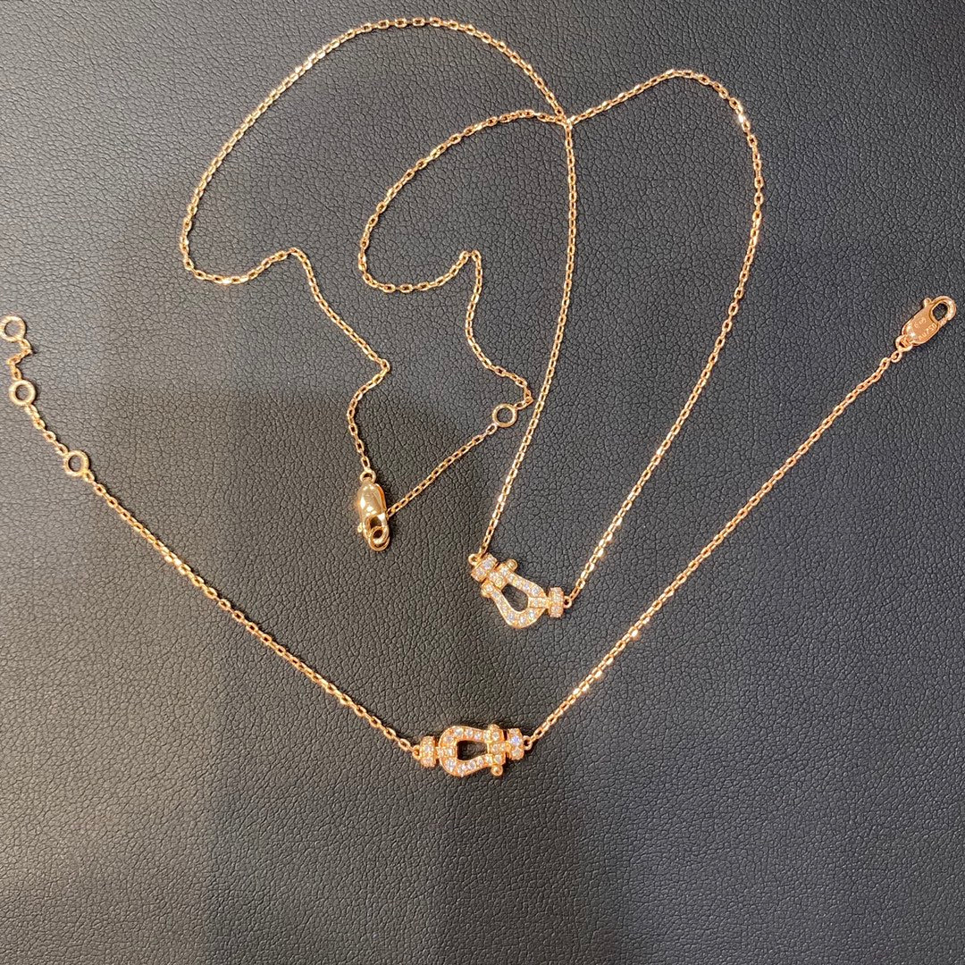 [Everoly JW]FORCE 10 DIAMOND PINK GOLD NECKLACE MINI MODEL