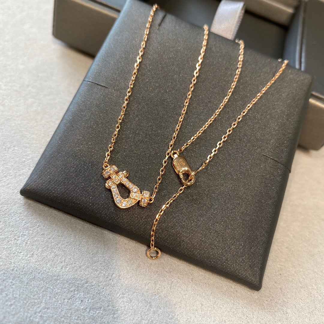 [Everoly JW]FORCE 10 DIAMOND PINK GOLD NECKLACE MINI MODEL