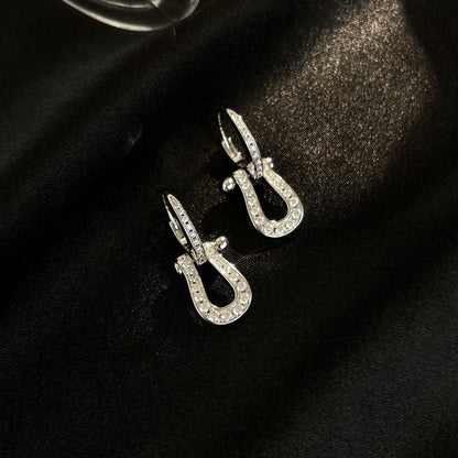 [Everoly JW]FORCE 10 FULL DIAMOND DROP EARRINGS MEDIUM MODEL