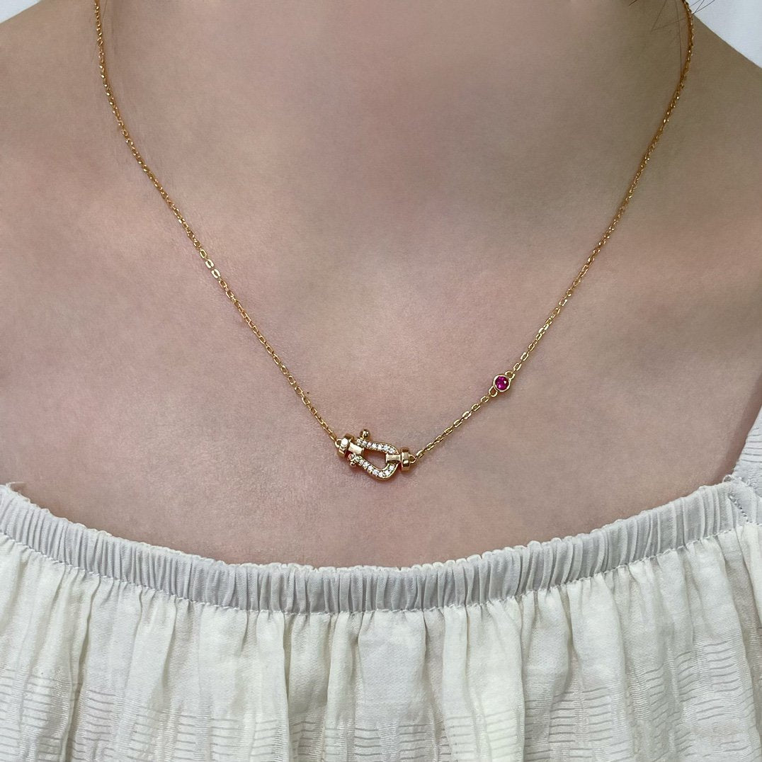 [Everoly JW]FORCE 10 DIAMOND PINK GOLD NECKLACE