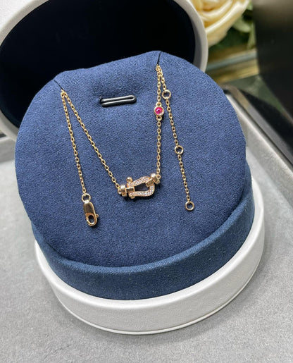 [Everoly JW]FORCE 10 DIAMOND PINK GOLD NECKLACE