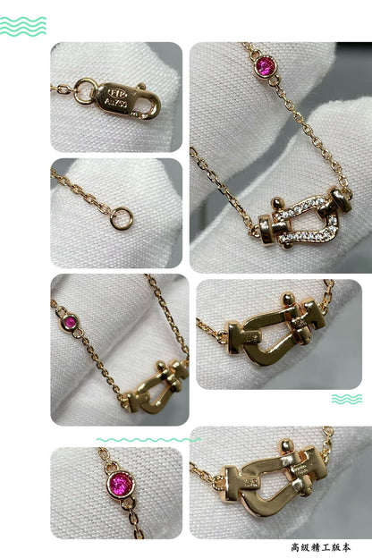 [Everoly JW]FORCE 10 DIAMOND PINK GOLD NECKLACE