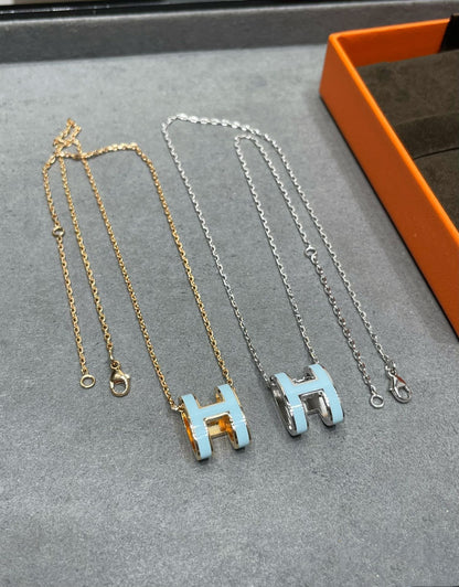 [Everoly JW]POP H SKY BLUE NECKLACE