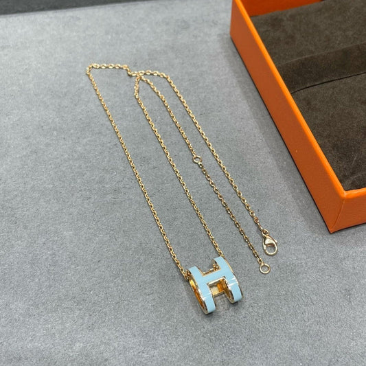 [Everoly JW]POP H SKY BLUE NECKLACE