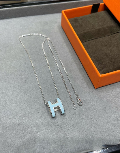[Everoly JW]POP H SKY BLUE NECKLACE