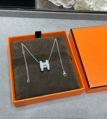 [Everoly JW]POP H SKY BLUE NECKLACE