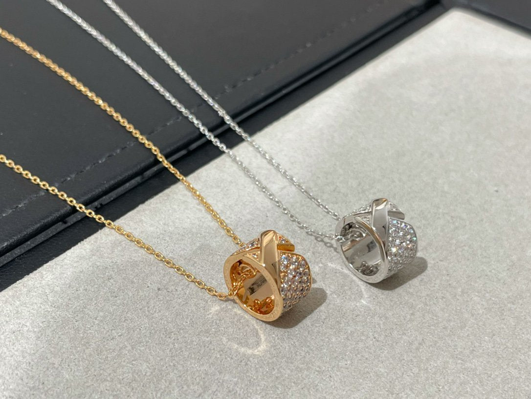 [Everoly JW]LIENS EVIDENCE DIAMOND PAVED NECKLACE