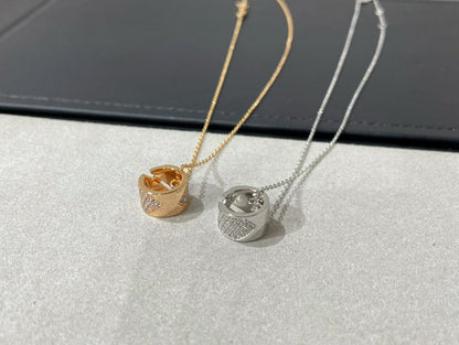 [Everoly JW]LIENS EVIDENCE DIAMOND PAVED NECKLACE