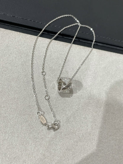 [Everoly JW]LIENS EVIDENCE DIAMOND PAVED NECKLACE