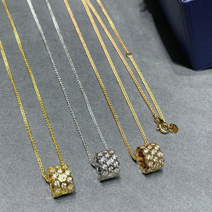 [Everoly JW]BEE LOVE DIAMOND PAVED 3 ROW NECKLACE