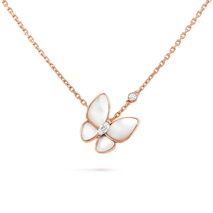 [Everoly JW]BUTTERFLY MOP DIAMOND NECKLACE