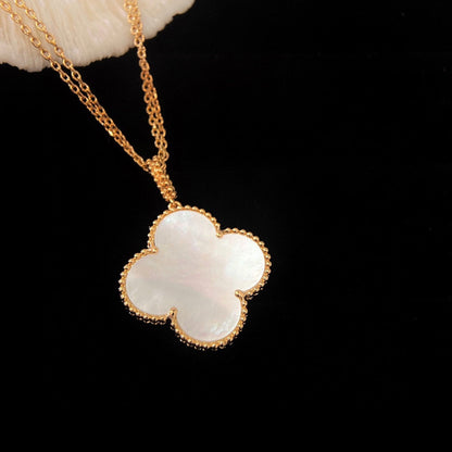 [Everoly JW]CLOVER 25MM MOP LARGE PENDANT NECKLACE