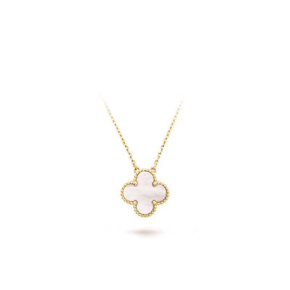 [Everoly JW]CLOVER 15MM MEDIUM WHITE MOP NECKLACE