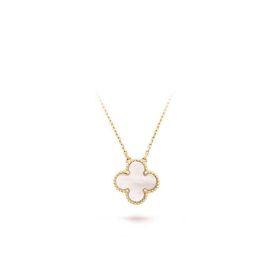[Everoly JW]CLOVER 15MM MEDIUM WHITE MOP NECKLACE