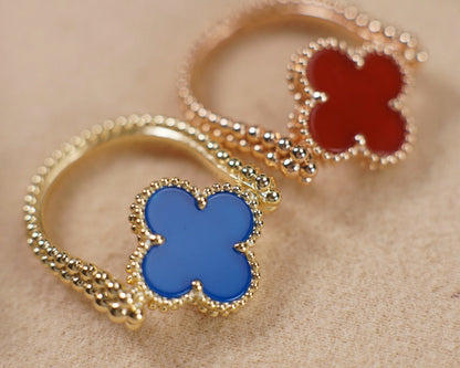 [Everoly JW]CLOVER RIVERSIBLE ROSE GOLD RING