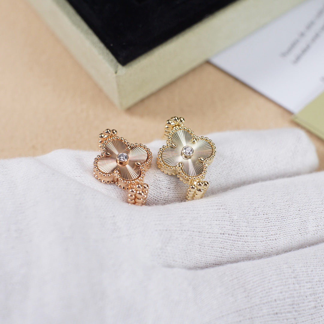 [Everoly JW]CLOVER RIVERSIBLE ROSE GOLD RING