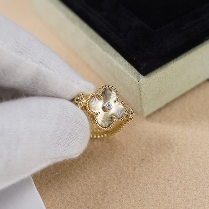 [Everoly JW]CLOVER RIVERSIBLE ROSE GOLD RING