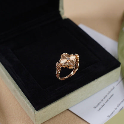 [Everoly JW]CLOVER RIVERSIBLE ROSE GOLD RING