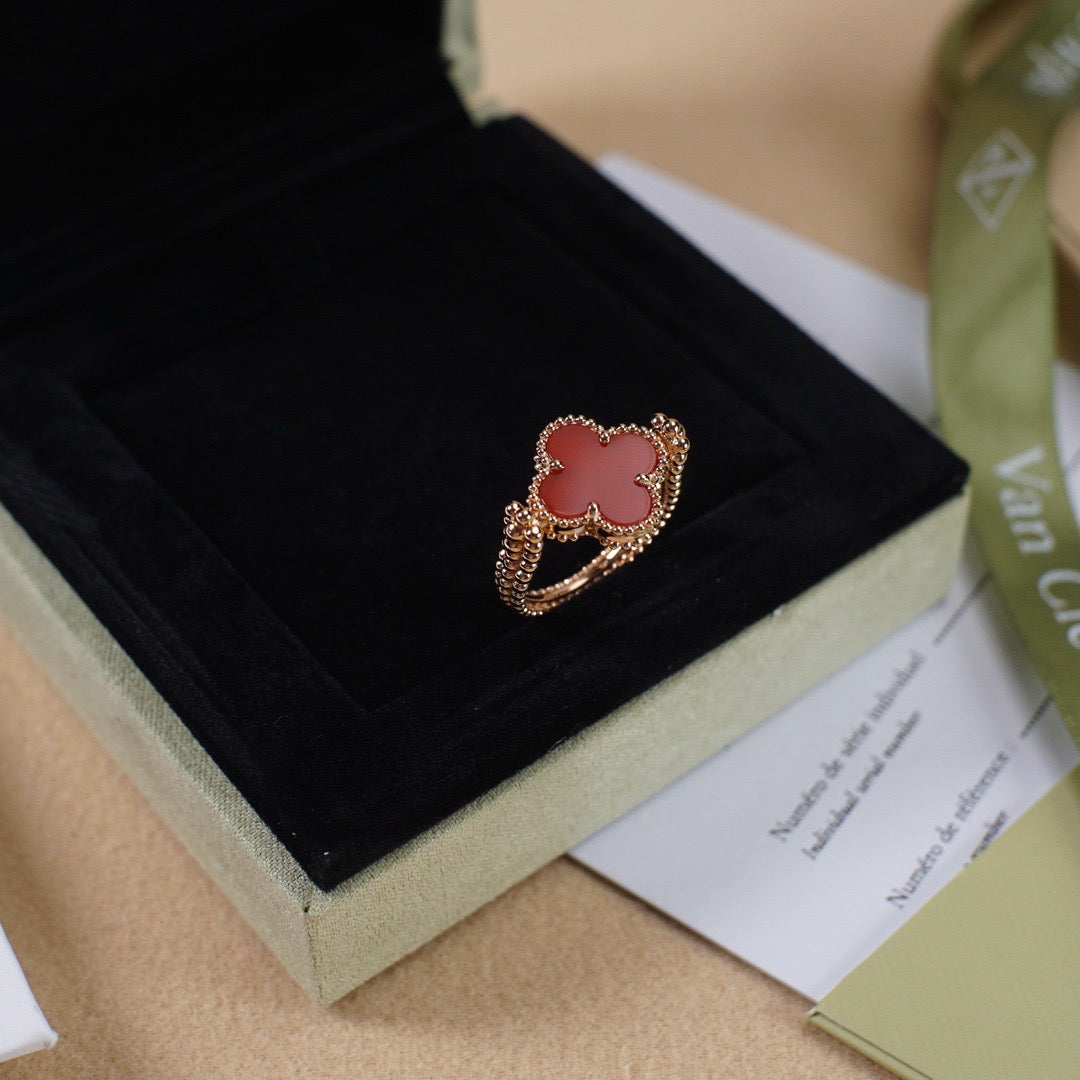 [Everoly JW]CLOVER RIVERSIBLE ROSE GOLD RING