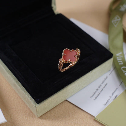 [Everoly JW]CLOVER RIVERSIBLE ROSE GOLD RING