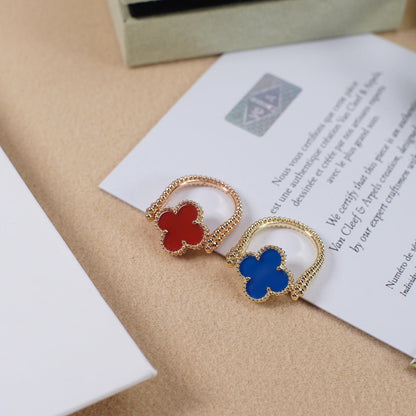 [Everoly JW]CLOVER RIVERSIBLE ROSE GOLD RING