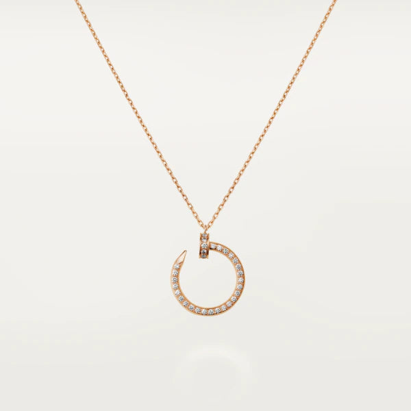 [Everoly JW]JUSTE NECKLACE PINK GOLD DIAMONDS