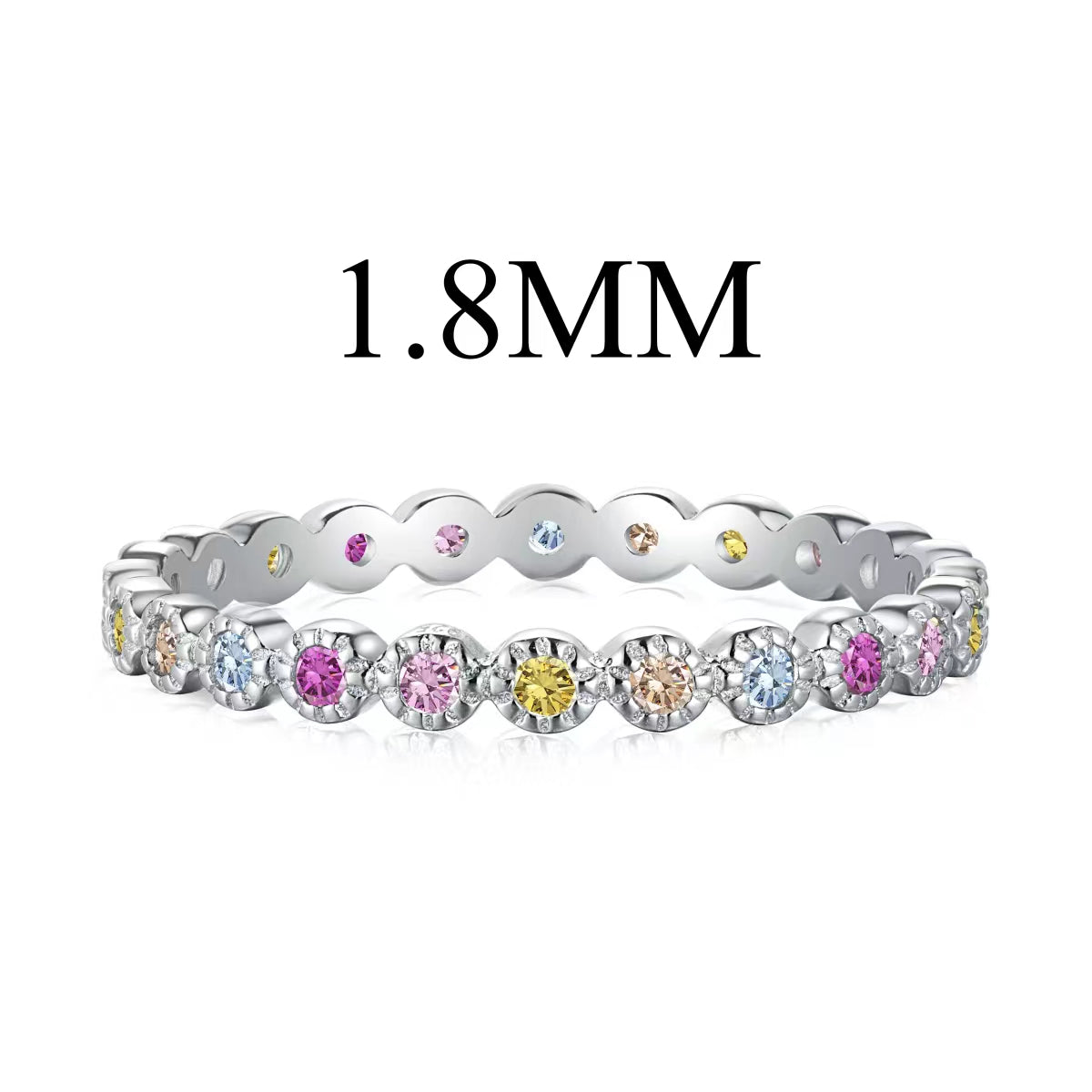 [Everoly JW]Unique Scintillating Round Cut Daily Ring