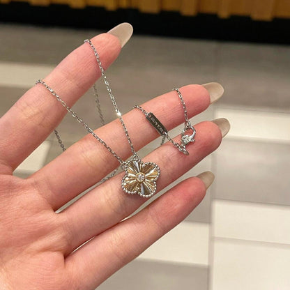 [Everoly JW]CLOVER 15MM DIAMOND LASER NECKLACE- CHRISTMAS 2024 SPECIAL EDITION