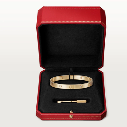 [Everoly JW]LOVE BRACELET 6.1MM 4 DIAMONDS