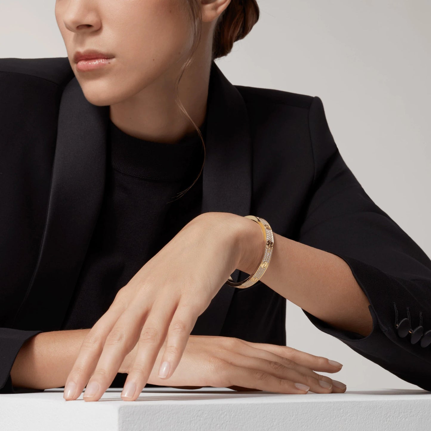 [Everoly JW]LOVE BRACELET 6.1MM DIAMOND-PAVED