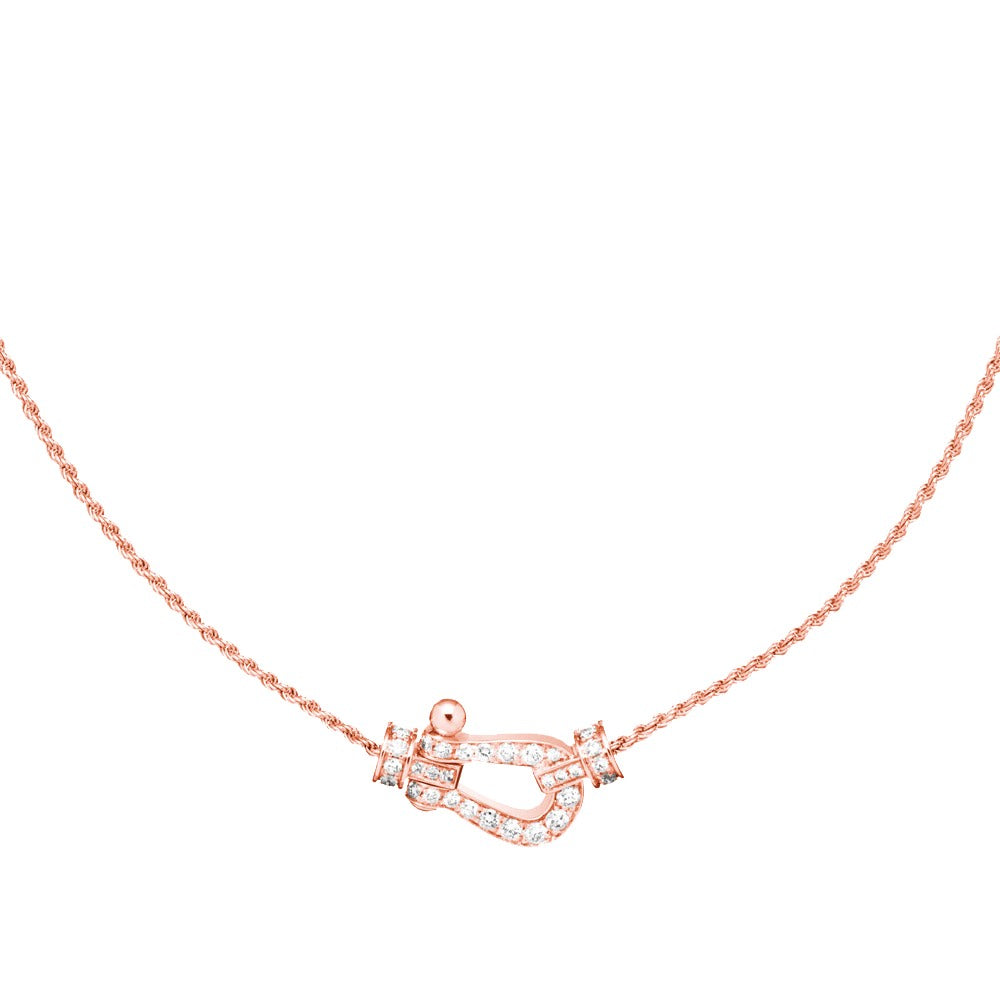 [Everoly JW]FORCE 10 PINK GOLD DIAMOND NECKLACE