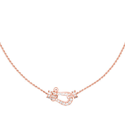 [Everoly JW]FORCE 10 PINK GOLD DIAMOND NECKLACE