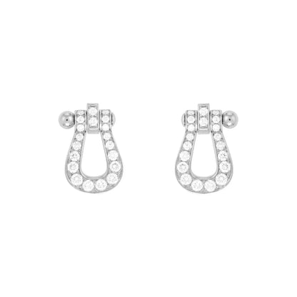 [Everoly JW]FORCE 10 FULL DIAMOND STUD EARRINGS MINI MODEL
