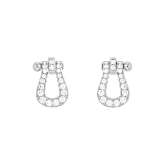 [Everoly JW]FORCE 10 FULL DIAMOND STUD EARRINGS MINI MODEL