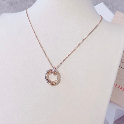 [Everoly JW]TRINITY NECKLACE GOLD  DIAMONDS