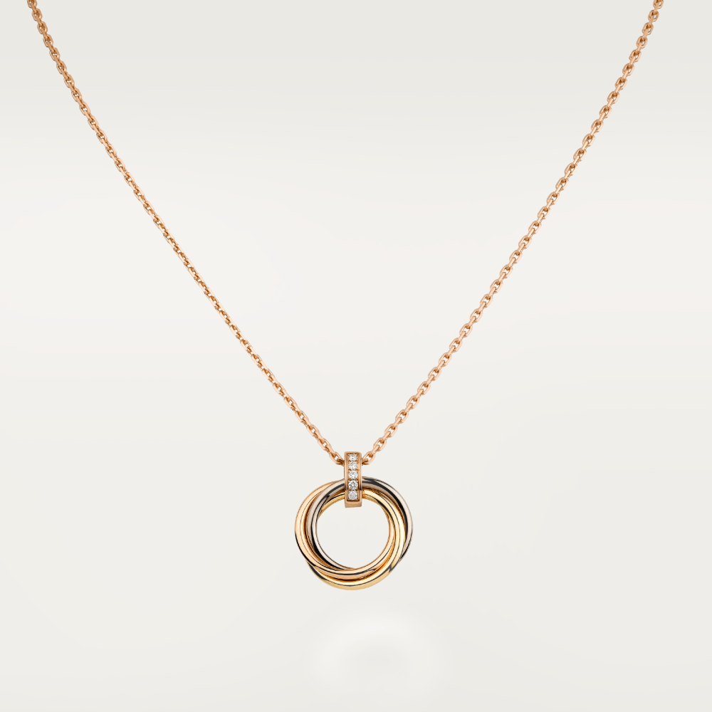 [Everoly JW]TRINITY NECKLACE GOLD  DIAMONDS