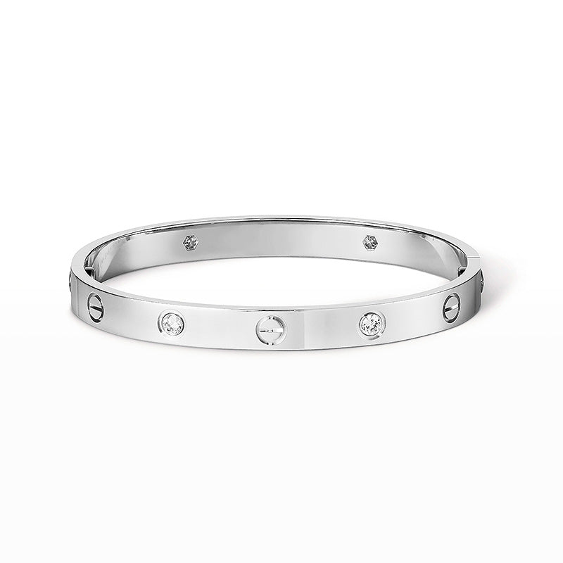 [Everoly JW]LOVE BRACELET 6.1MM 4 DIAMONDS