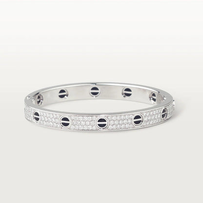 [Everoly JW]LOVE BRACELET 6.1MM DIAMOND-PAVED CERAMIC