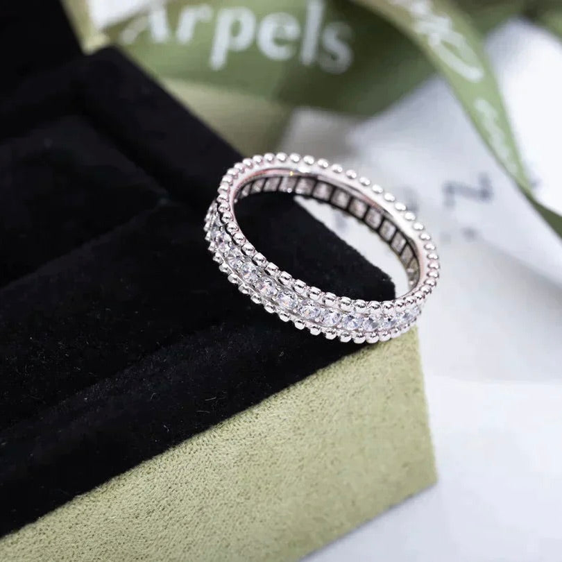 [Everoly JW]PERLEE DIAMOND SILVER RING