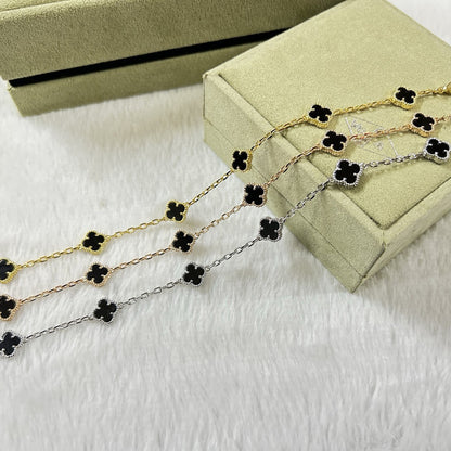 [Everoly JW]CLOVER 6 MOTIF  ONYXS BRACELET