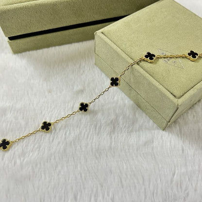 [Everoly JW]CLOVER 6 MOTIF  ONYXS BRACELET